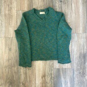 Teal wool blend sweater